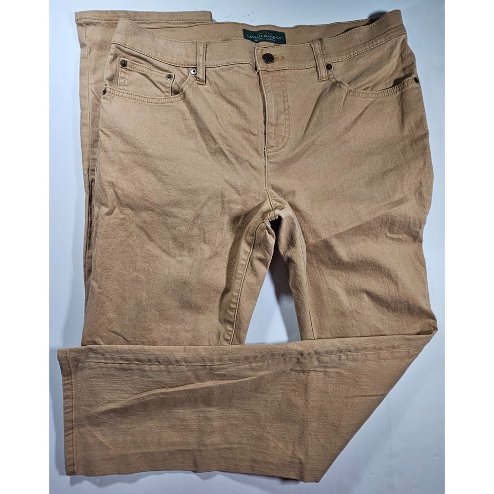 Lauren Ralph Laruen (LRL) Women's Stretch Jeans Denim Brown Sz 12